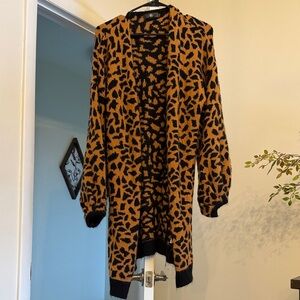 MISSGUIDED LEOPARD CARDIGAN
